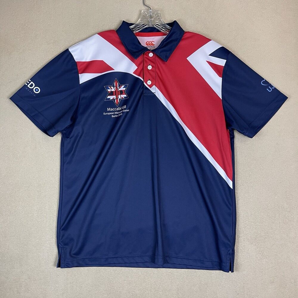 Canterbury Jersey Mens XL Multicolor European Maccabi Games 2015 Great Britain